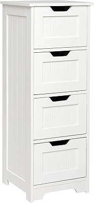 Meuble de rangement salle de bain merville meuble avec 4 tiroirs design moderne