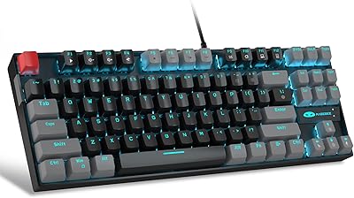 Clavier de jeu mécanique majiji 75 % avec interrupteur rouge clavier rétroéclairé