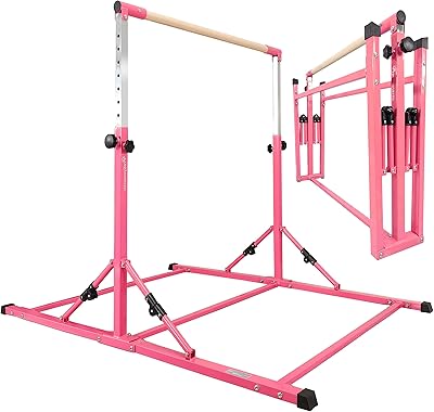 Barre de gymnastique pliable et mobile kip bar / barre d'entraînement pour juniors