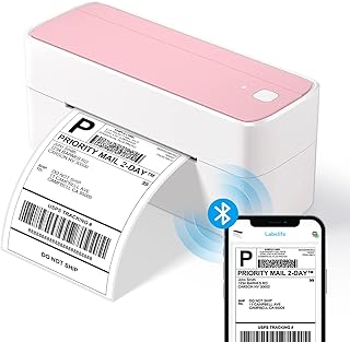 Imprimante d'étiquettes thermique sans fil omezzi 4x6, compatible avec android, iphone, windows, mac