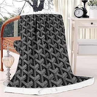 Couverture de lit portable à manches goyard, en peluche, douce, chaude et légère