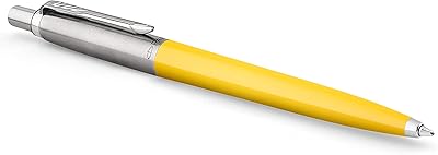Stylo à bille parker jotter originals, finition jaune classique, pointe moyenne, encre bleue
