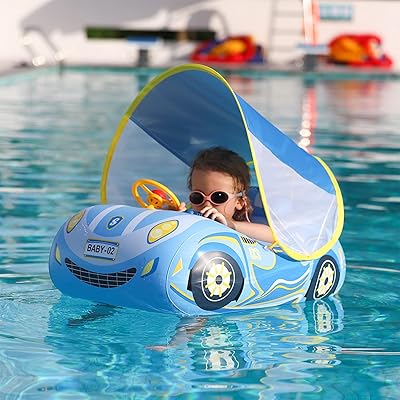Flotteur gonflable pour bébé gt-wheel avec auvent de car design