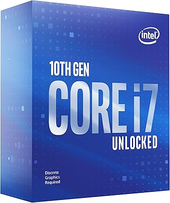 Processeur de bureau intel core i7-10700kf octa-core jusqu'à 5,1 ghz débloqué sans gpu
