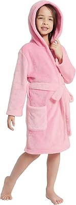 Peignoir de bain doux et moelleux avec couvre-chef pour garçons de 3 à