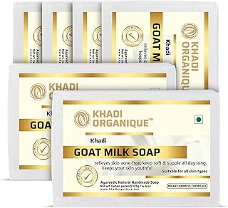 Pack de 6 morceaux de savon au lait de chèvre naturel biologique cady