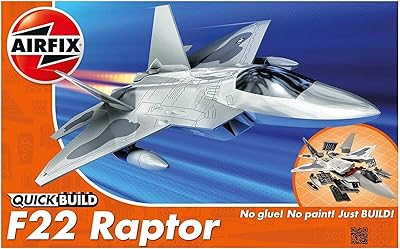 Kit de modèle airfix f22 raptor à construction rapide - multicolore