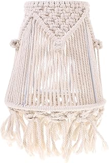 Abat-jour bohème osalade pour douille de lampe de table et lampes en macramé