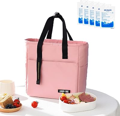 Sac à déjeuner isotherme golroya avec 5 blocs de glace grande