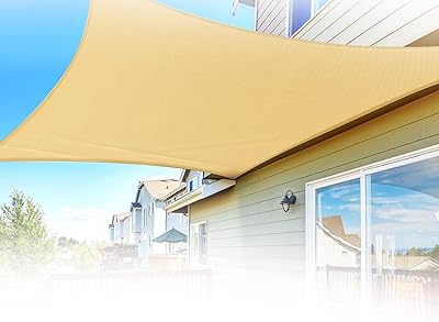Pare-soleil rectangulaire omira en pehd 95 % imperméable bloquant les uv pour jardin