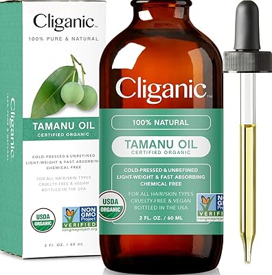 Huile de tamanu biologique silganic usda 100 % pure visage cheveux et peau
