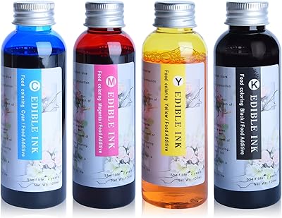 Recharge d'encre bakeey de remplacement alimentaire storkf compatible avec wf7710 et2720