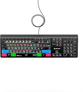 Clavier blackmagic, davinci resolve pour pc | clavier de raccourci rétroéclairé à partir