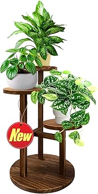 Gibobo support pour plantes d'intérieur à 3 niveaux support plusieurs fleurs