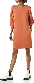 Amazon essentials robe sweat en tissu éponge pour femme avec manches à col