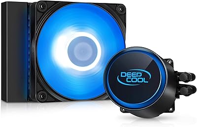 Refroidisseur de processeur liquide deepcool castle 120r aio, technologie anti-fuite, ventilateur pwm rgb