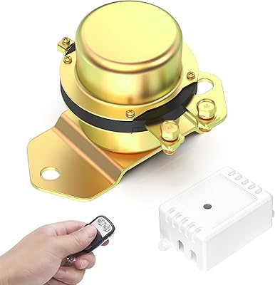 Interrupteur de batterie de télécommande de voiture avec câble de connexion positif dc