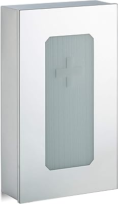 Armoire à pharmacie recladize en acier inoxydable porte miroir placard premiers