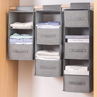 Sac de rangement suspendu honbolo pour armoire, organisateur de placard suspendu, sac