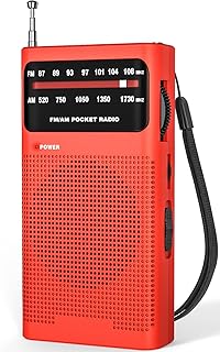 Radio portable am ​​fm radio à transistor avec haut-parleur prise casque alimentée