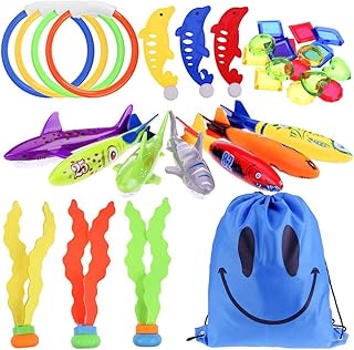Siosi 34 pièces de jouets de plongée dont 5 pièces, bâtons de plongée