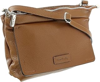 Sac à bandoulière en cuir marron moyen pour femme, marron, 12-9-3, marron, 12-9-3