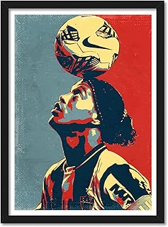 Affiche encadrée good hope en plexiglas ronaldinho poupart, multicolore, impression, 10" x 13"