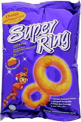 Snacks aromatisés au fromage super ring 60 g