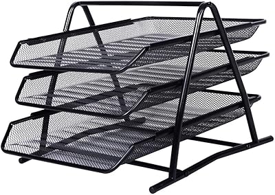 Panier en maille métallique pour papiers de format a4 documents de bureau