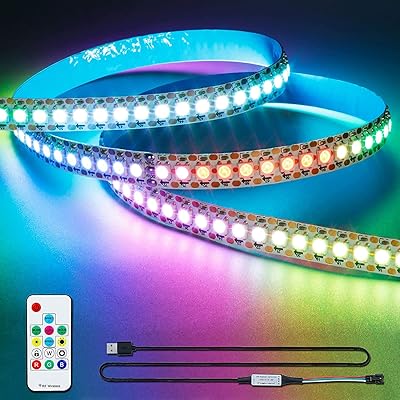 Ws2812b bande led commutable individuellement 144 pixels-3 pieds alimentée par usb avec télécommande