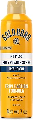 Spray de poudre pour le corps sans talc gold bond no mess, 7