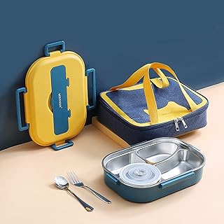 Boîtes à bento en acier inoxydable avec bol soupe et sac en plastique