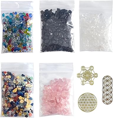 Ensemble de pierres de cristal concassées de 3 à 5 mm pour fournitures