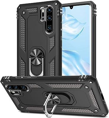 Coque huawei p30 pro, anneau de protection en silicone résistant aux chocs, coque