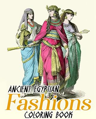Livre de coloriage sur la mode égyptienne antique : pages à colorier