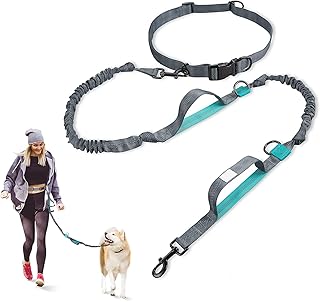 Laisse pour chien laisse rétractable mains libres avec sangle de taille