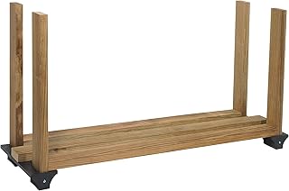 Système de support à bois de chauffage 2×4basics 90144, noir