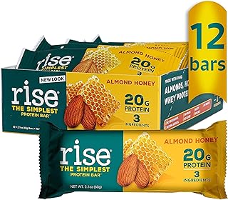 Barre protéinée gf rise au miel d'amande (paquet de 12)