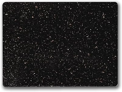 Planche à découper en granit naturel if & tulip galaxie noire avec pieds