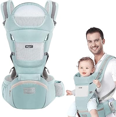 Porte-bébé avec siège hanche, siège taille bébé avec boîte de rangement, porte-bébé amovible