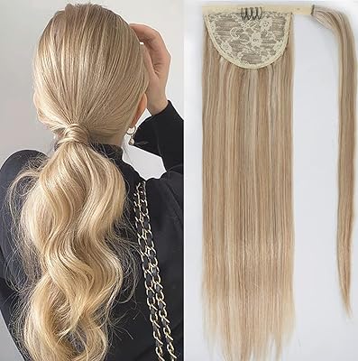Extensions de queue de cheval tinash cheveux humains enroulés autour des extensions