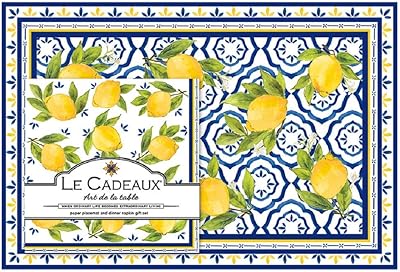 Ensemble de 20 sets de table et serviettes de table en papier jetables