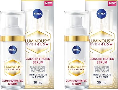 Nivea luminous even glow sérum concentré visage anti-taches 630, pour un teint unifié