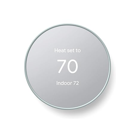 Thermostat intelligent google nest pour la maison - thermostat wi-fi programmable - brouillard