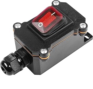 Interrupteur de cordon en ligne terrifi dpst ac/dc 20a-125v, 16a-250v, 30a-24v, 35a-12v, fonctionnement