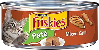 Nourriture humide pour chats purina friskies à saveur de grill mixte, 156 g.