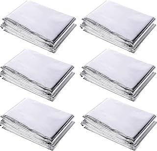 6 paquets de films mylar réfléchissants à haute teneur en argent, couvertures