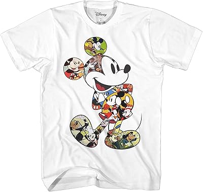 T-shirt disneyland world classic mickey mouse scene me pour hommes