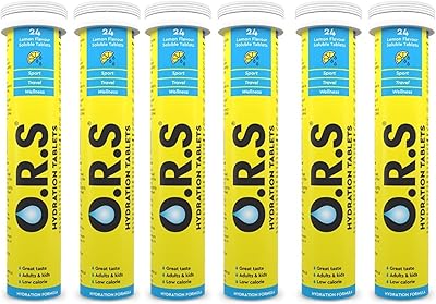 Comprimés d'hydratation électrolytiques ors, formule végétalienne, sans gluten ni lactose - arôme naturel