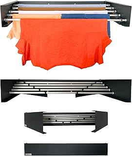 Étendoir à linge lebensart étendoir pliable en acier inoxydable peu encombrant pour l'intérieur